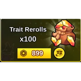 Dungeon Hunters Trait Rerolls x100