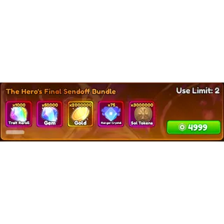 anime Rangers X the hero's final sendoff bundle x2