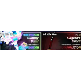 Fisch -Gummy bam -surgein's sword-nevermore