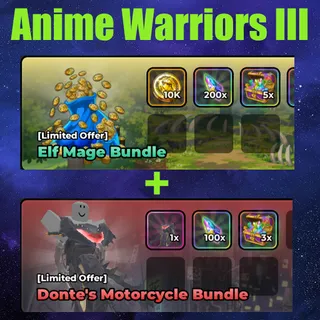 Anime Warriors III ELF MAGE BUNDLE -DONTE'S MOTORCYCLE BUNDLE