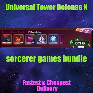 Universal Tower Defense X sorcerer games bundle