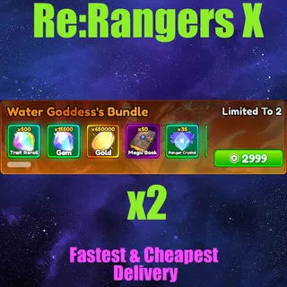 anime Rangers X water goddess's bundle x2