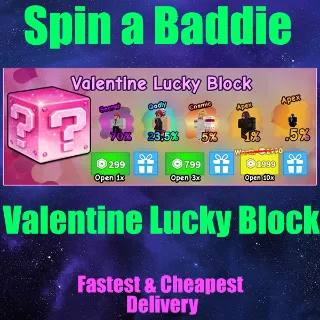 Spin a Baddie Valentine Lucky Block