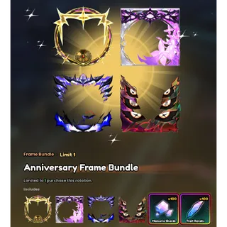Anime Vanguards - Anniversary frame bundle