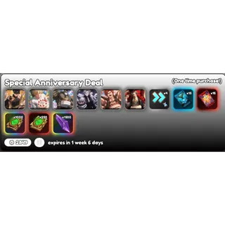 Anime Card Clash special anniversary bundle