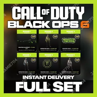 Call of Duty: Black Ops 6 - Exclusive Monster Energy Full Set Bundle Pack + 5 Hours Double XP 