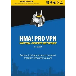 HMA! Pro VPN Unlimited Devices 1 Month Avast Key GLOBAL