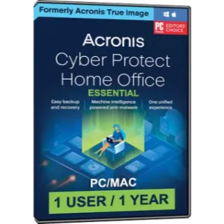 Acronis Cyber Protect Home Office 2024 | Essentials (1 Device, 1 Year) - Acronis Key - GLOBAL