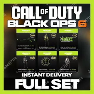 Call of Duty: Black Ops 6 - Exclusive Monster Energy Full Set Bundle Pack + 10 Hours Double XP