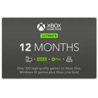 Xbox Game Pass Ultimate 12  months Global