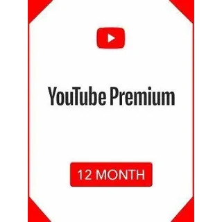 Youtube Premium + Music 12 months Subscription