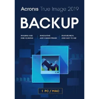 Acronis True Image 2019 Backup Software 1 Device (Lifetime) Acronis Key GLOBAL