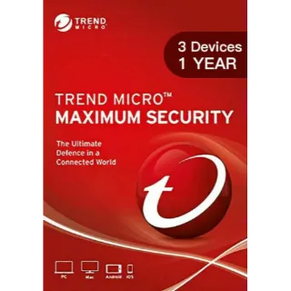 Trend Micro Maximum Security (1 Year / 3 Devices)