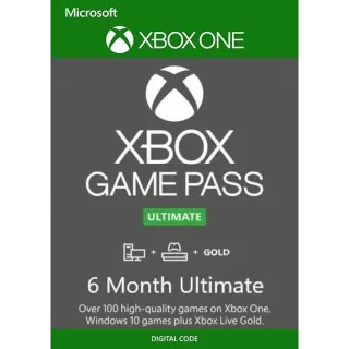 Xbox Game Pass Ultimate 6 Months CD Key