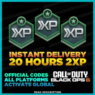 Call of Duty: Black Ops 6 - 20 Hours Double XP + 20 Hours Weapon XP