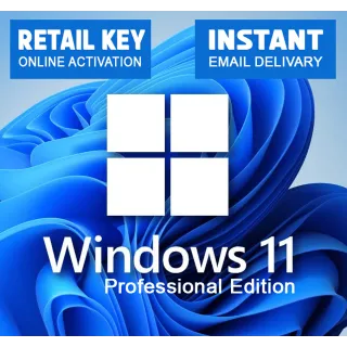 Windows 11 Pro Retail Key (Global) INSTANT DELIVERY 