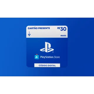 BRL 30.00 (ONLY BRAZIL) - PlayStation Store - INSTANT DELIVERY