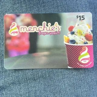 Menchies $15 gift card