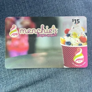 Menchies $15 gift card