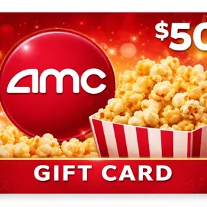 $50.00 AMC Theatres Gift Card.