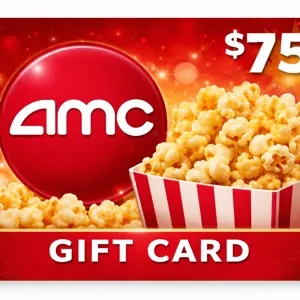 $75.00 AMC Theatres Gift Card.