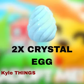 2x CRYSTAL EGG Adopt me