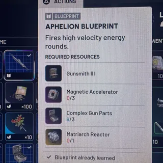 APHELION BLUEPRINT