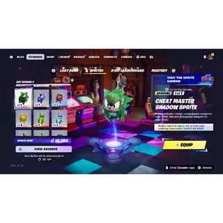 Cheat master shadow sprite 