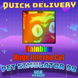 Rainbow Huge Inferno Cat