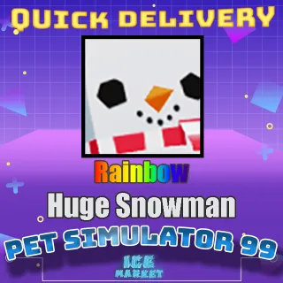 Rainbow Huge Snowman