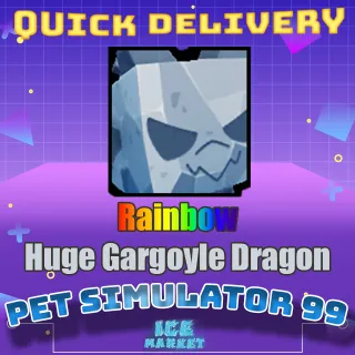 Rainbow Huge Gargoyle Dragon