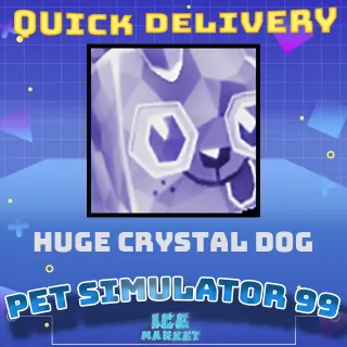 Huge Crystal Dog