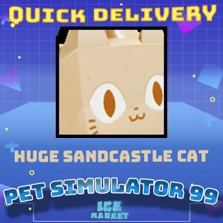 Huge Sandcastle cat