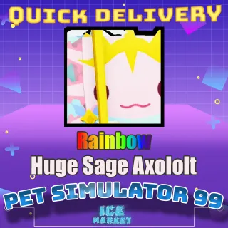 Rainbow Huge Sage Axolotl