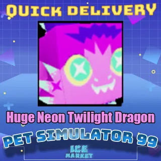 Huge Neon Twilight Dragon