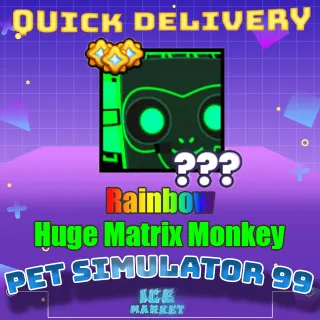 Rainbow Huge Matrix Monkey