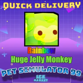 Rainbow Huge Jelly Monkey