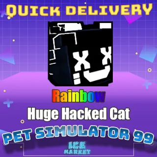 Rainbow Huge Hacked Cat