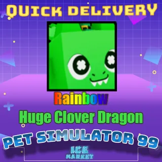 Rainbow Huge Clover Dragon