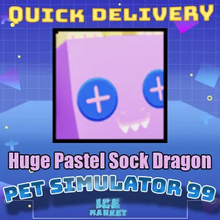 Huge Pastel Sock Dragon