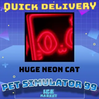 Huge Neon Cat