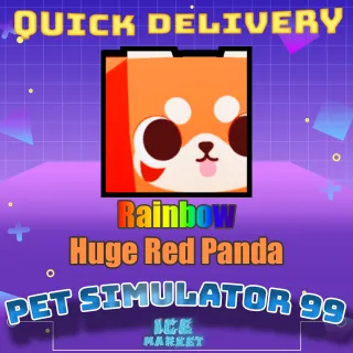Rainbow Huge Red Panda