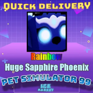 Rainbow Huge Sapphire Phoenix