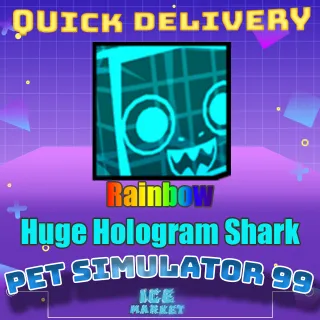 Rainbow Huge Hologram Shark