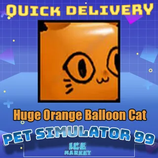 Huge Orange Balloon Cat