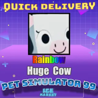 Rainbow Huge Cow