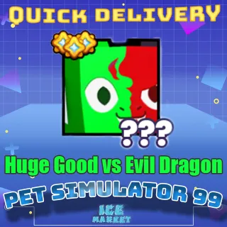 Huge Good vs Evil Dragon