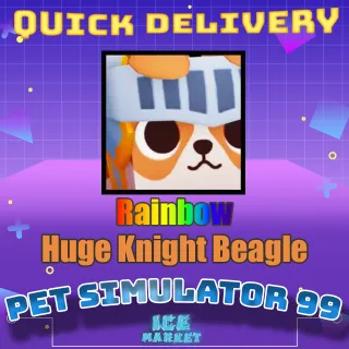 Rainbow Huge Knight Beagle