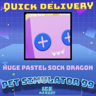 Huge Pastel Sock Dragon