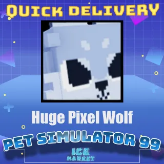 Huge Pixel Wolf